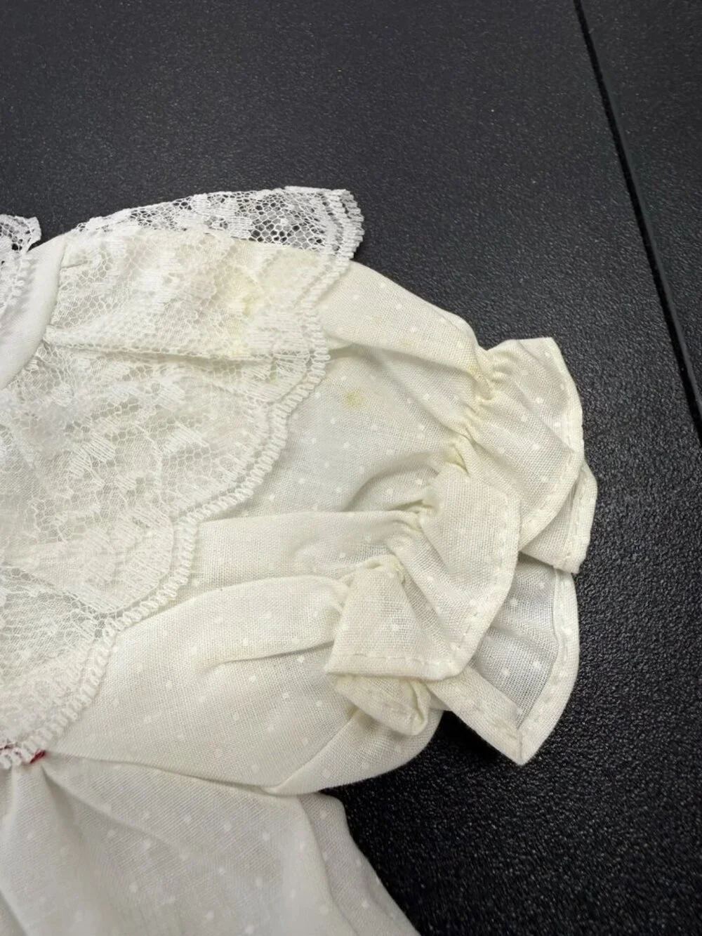 Vintage Lot Of 2 Baby Doll Dresses And Diaper Covers Bonnet Gloves Purple